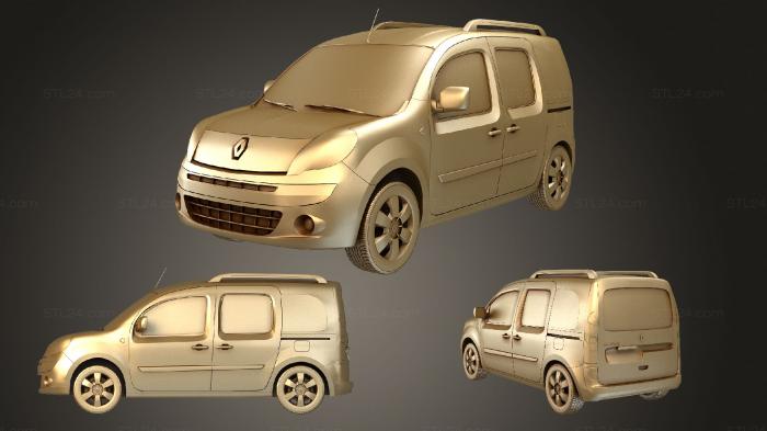 Автомобили и транспорт (Renault Kangoo 2010, CARS_3258) 3D модель для ЧПУ станка